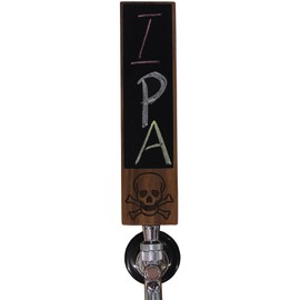 Fanfoobi Sports Bar Beer Keg Tap Handle Kegerator, Funny Zombie Keg Handles For Bar Brewery, Wooden Beer Handle with chalkboard, 8"Length X 2"Wide Made of Natural Walnut