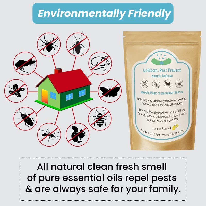 UpBloom Pest Prevent Natural Defense Repellent for Indoor Spaces for