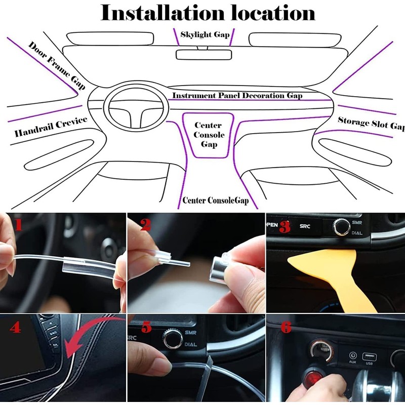 LED Interior Lighting Car, 5 m Car Interior Lighting, LED