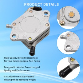 LCGLY Fuel Pump JN6-F4410-00 1014523 S5136 FP002 Compatible with Yamaha Golf Cart G16 G20 G22 4 Cycle 1996-UP G8 G11 G14 G16 G20 G22 Precedent 1984-up 290FE 350FE Kawasaki Mule 500 520 550 49040-2067