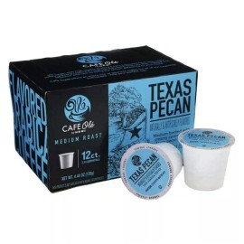 H‑E‑B HEB Cafe Ole Texas Pecan Single Serve Medium Roast Coffee 12 count K Cups