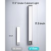 Goodea 17.5Inch Under Cabinet Lighting, 4500mAh Rechargeable Battery Motion Sensor