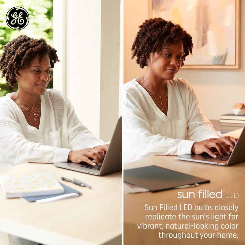 GE Sun Filled LED Light Bulb, 65 Watt, Daylight, BR30