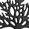 com-four® Decorative Stand Tree – Metal Tree on Mango Wood