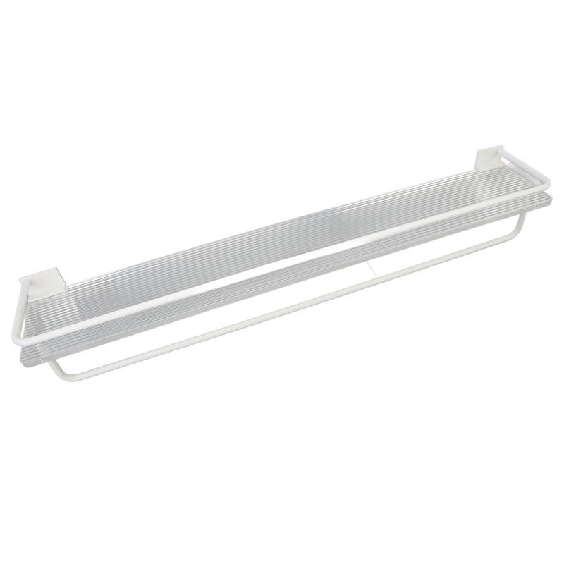 60cm Bathroom Wall Mounted Storage Shelf Punch Free Wall Mounted