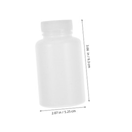 CIYODO 20 Small Sample Bottles Plastic Drink Bottles for Capsules Pill Holder Caps Portable Liquid Containers
