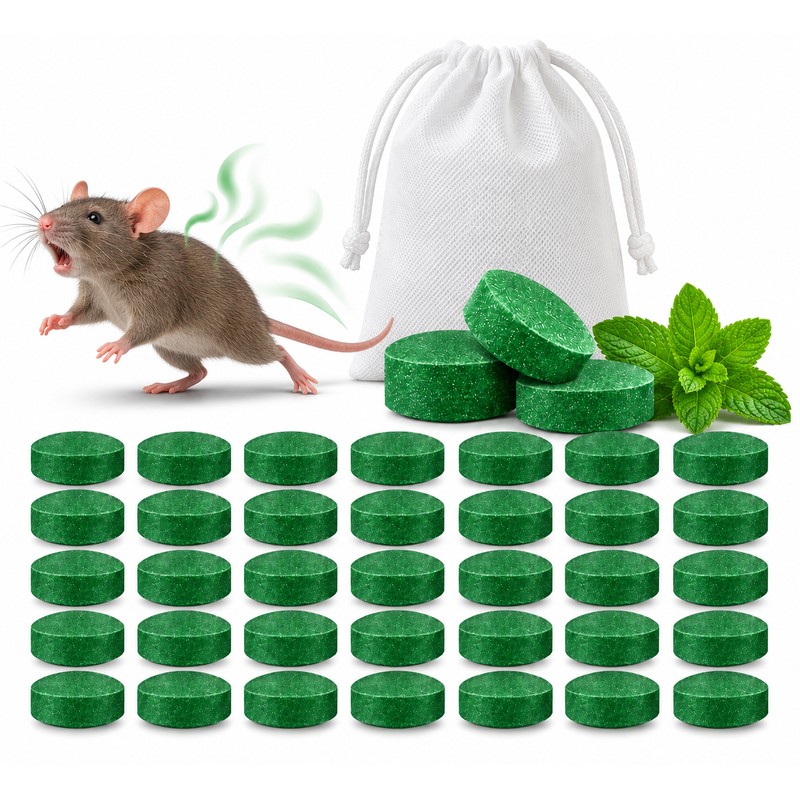 Peppermint Oil Rodent Repellent Ball for Home Use (12pc)– Natural