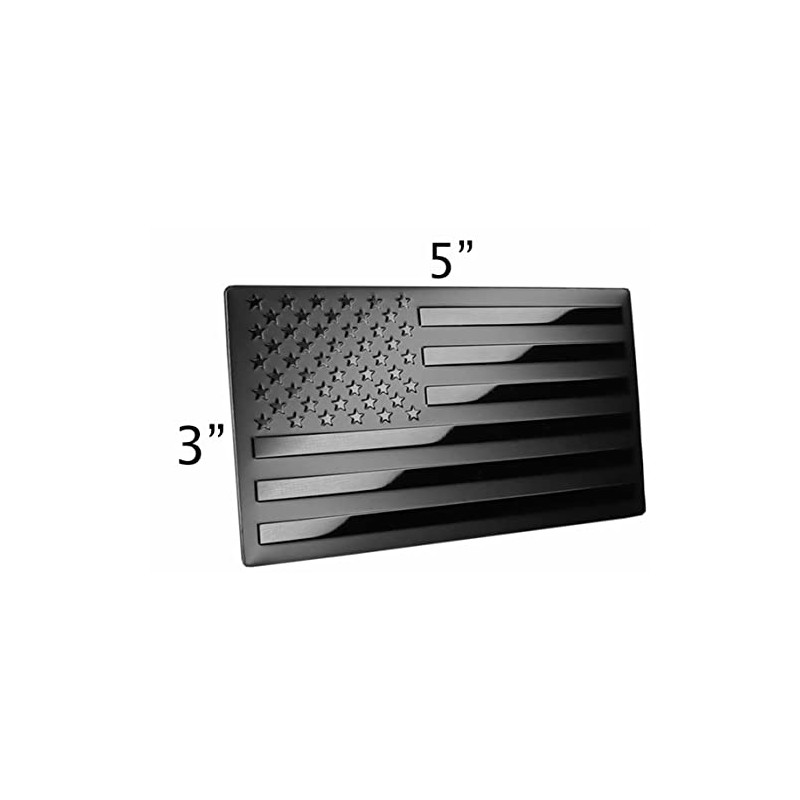 USA American Metal Flag Auto Fender Emblem for Cars Trucks