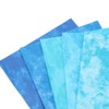5Pcs Cotton Quilting Fabric Smudge Dyed 19.7in Long 17.7in Wide