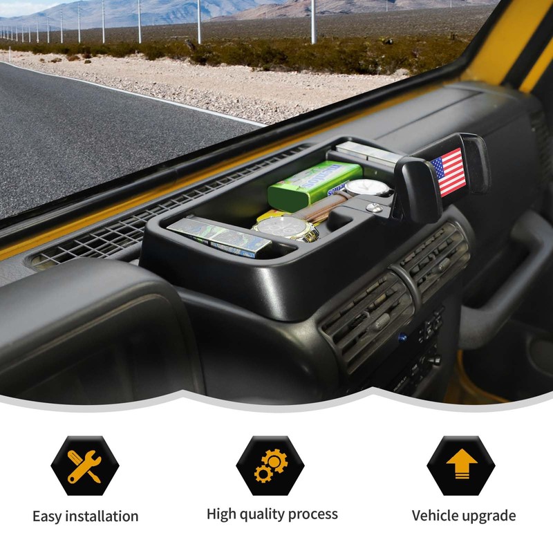 RT-TCZ Cell Phone Holder Dash Mount Phone Holder with Tray