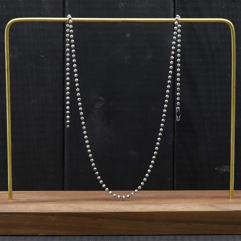 Tiparts 30 Feet Stainless Steel Ball Chains Necklace with 20pcs