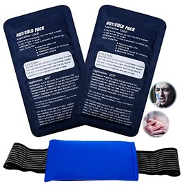 Ice Packs for Injuries Reusable(3 Piece Set),Gel Hot & Cold Ice Packs,Joint Pain, Muscle Pain, Ice Packs with Adjustable Straps, Treat Arms, Shoulders, Knees, Legs Back and More
