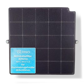 DL-pro Activated Carbon Filter 269 x 269 mm Suitable for Airforce AFFCAF97CS Carbon Filter for Cooker Hood Extractor Hood