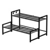 Garden 4 you 2 Tier Metal Plant Stand Outdoor Indoor