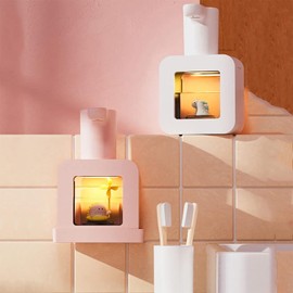 BigKing Automatic Soap Dispenser for Children, Touchless Automatic Sensor Soap Dispenser Cartoon Smart Foam Soap for Kitchen and Bathroom (White - Unicorn)