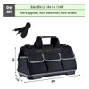 FASTECH 22-inch Wide Mouth Tool Bag with Water Proof Molded