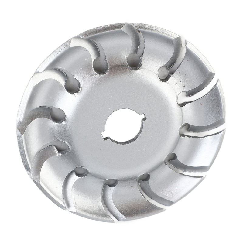 90mm 12 Tooth Polishing Disc Silver Wheel Manganese Steel Woodworking
