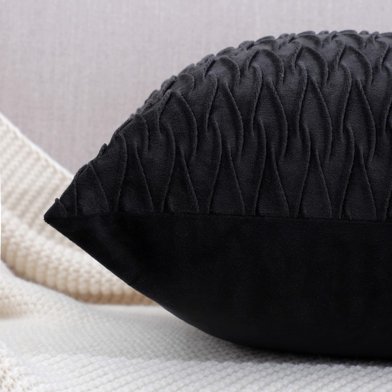 Madizz Soft Plush Velvet Decorative Luxury Style Cushion Covers for