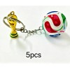 5pcs Llavero Balón Fútbol Mundial 2026 Edición Especial