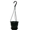 Dogwood Farm Market 4.5'' Mini Dark Green Plastic Hanging Basket