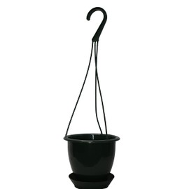 Dogwood Farm Market 4.5'' Mini Dark Green Plastic Hanging Basket by Koba (5)
