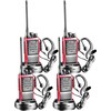 Arcshell Rechargeable Long Range Two-Way Radios with Earpiece 4 Pack