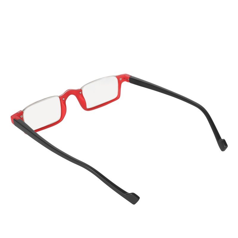 Half Rim Reading Glasses High Definition Spring Hinge Fashionable Rectangular