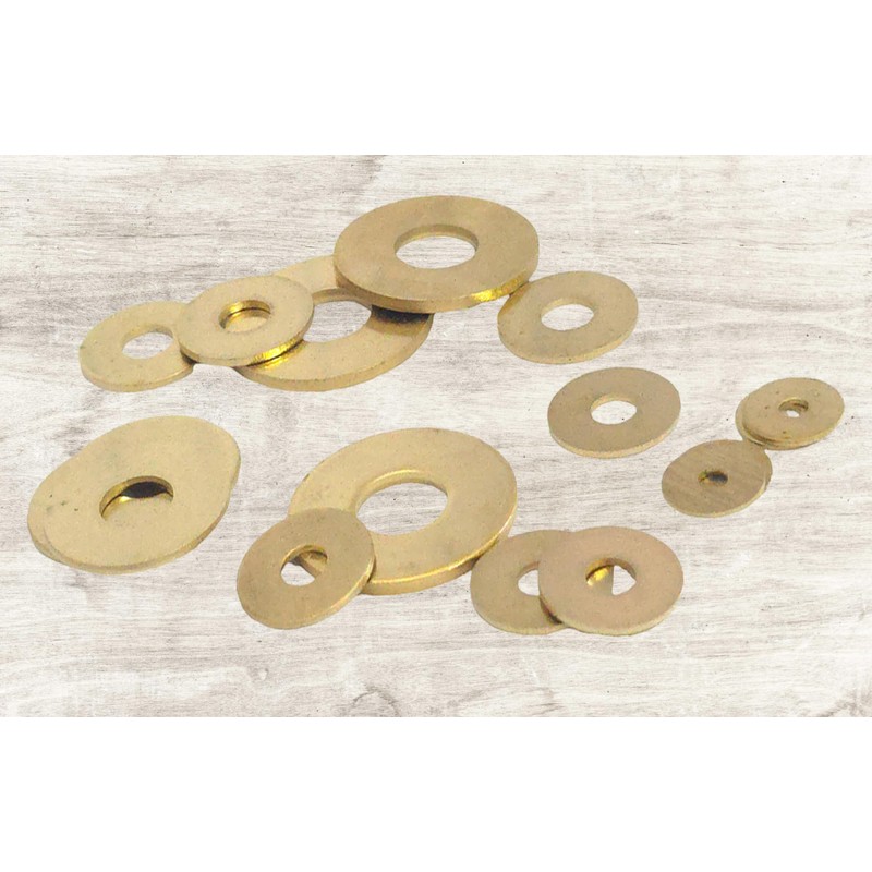 M6 x 18mm Brass Penny Washers DIN9021 (Pack of 10)
