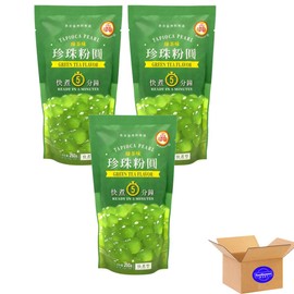 Tapioca Pearls, Green Tea Flavor 8.8 oz pack of 3