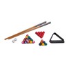 Noris 606167704 Pool Billiard & Snooker, includes 2 cues, 16