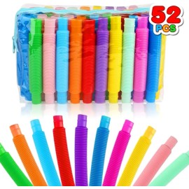 Siwarm 52 Pack Pop Tubes Fidget Toys Kids Party Favors Gift