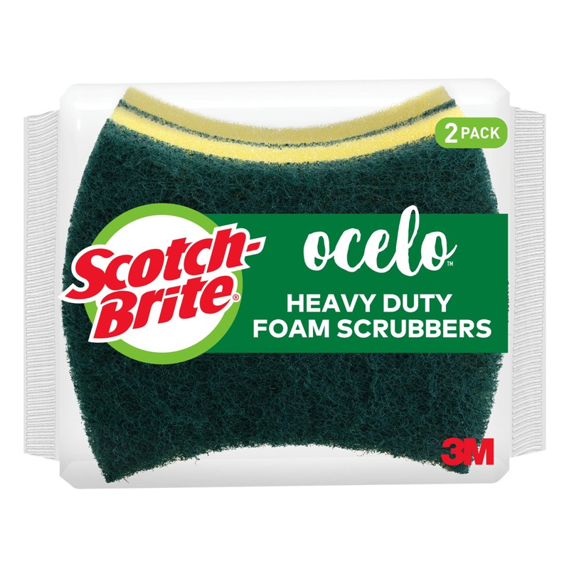 Scotch-Brite Ocelo Heavy Duty Foam Scrubber, 16 Count
