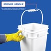 ePackageSupply 4 Gallon Square Bucket with Lid & Plastic Handles,