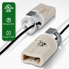 G9 Socket,Ceramic G9 Bulb Lamp Holder,G9 Bi-Pin Light Socket with