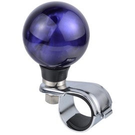 Lunsom Resin Steering Wheel Knobs, Spinner Wheel Spinner Ball, Suicide Knob Steer Wheel Ball Power Handle Turning Assist Helper Fit for Vehicle Truck SUV,Purple