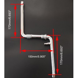 ZZRSDAN One Piece Crankarm Set, Wide One Piece Bike Crank to Crank Assembly Kit, Length of Arm:170mm/6.693" (170mm/6.693"-Black)