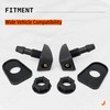 Click&Fit Universal Windshield Washer nozzles 2-Pack, Adjustable Wiper Water Sprayers,