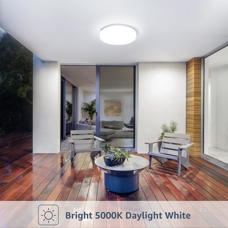 Lepro Bathroom Light, 15W 1500lm Ceiling Lights, 100W Equivalent, Waterproof