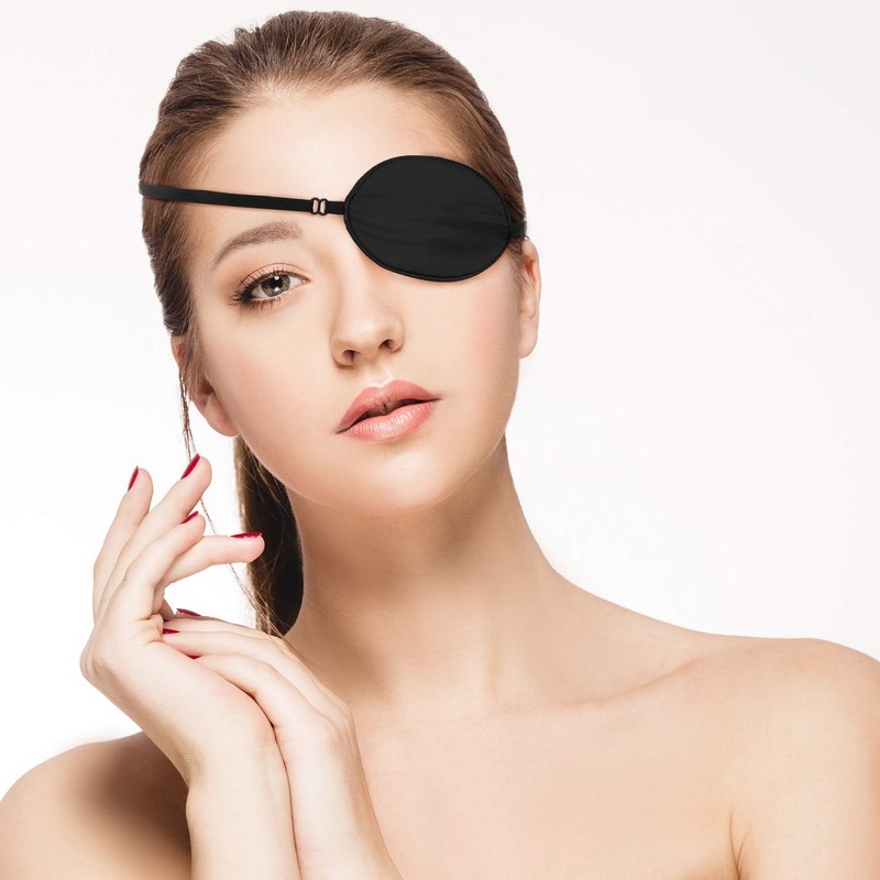 Skylety 3 Pieces Silk Eye Patch Medical Eye Patch for