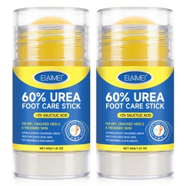 60% Urea Foot Cream, Moisturising Cream for Dry Cracked Feet Knees Elbows Hands, Moisturizes and Hydrates, Callus Remover, Heel Balm Nourish Foot Care for Softens Skin Women and Men 40g | 2pcs