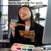 4Pack Snack Box, 4-Compartment Bento Boxs, Compartment Lunch Box, Reusable