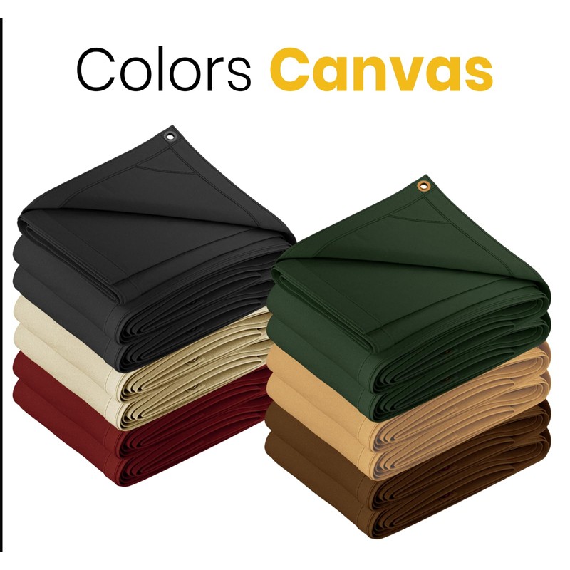 PROTARP Heavy Duty 14 OZ Water Resistant Canvas Tarp, UV