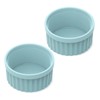 Silicone Ramekins 8 oz Oven Safe, 2Pcs Creme Brulee Ramekins