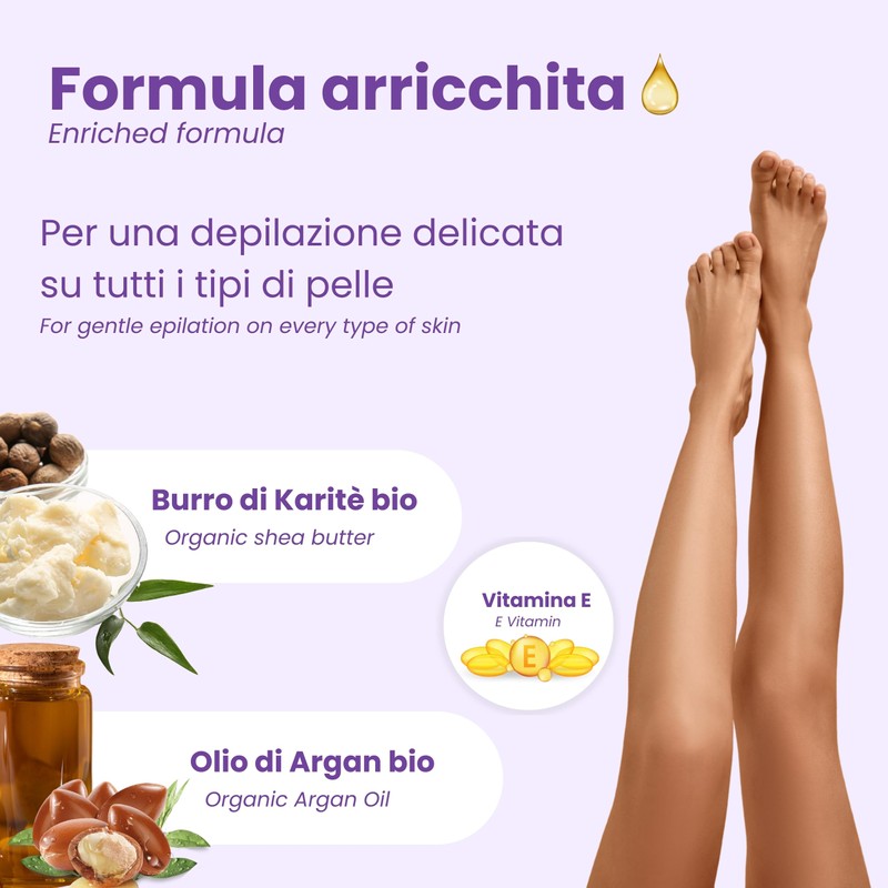BeautyChic 8 Strisce Depilatorie Corpo e Bikini per Pelli Normali
