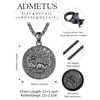 ADMETUS 12 Zodiac Sign Necklaces, 925 Silver Zodiac Sign Pendant