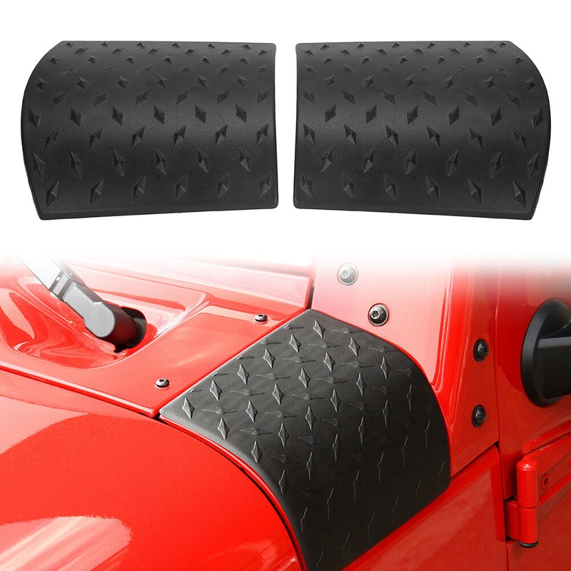 2Pcs Engine Hood Body Armor Cowl Side Cover Trim Fit
