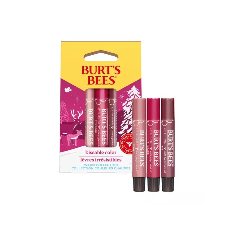 Burts Bees 버츠비 키스 가능한 컬러 웜 선물 세트 1EA