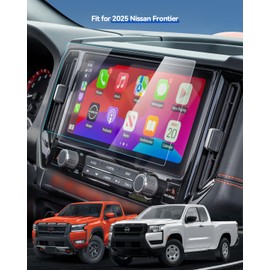 LANTU Car Screen Protector for 2025 Nissan Frontier (S, SV, PRO-X, PRO-4X, SL) Navigation Touchscreen Protector Film Tempered Glass HD Clear Anti-Glare 12.3''