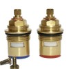BSP 3/4" Pair of Bath Tap Cartridges Quarter Turn x