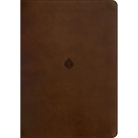 NLT Life Application Study Bible, Third Edition, Large Print (LeatherLike, Rustic Brown Leaf, Indexed, Red Letter)